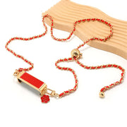 red crossbody phone strap with phone holder