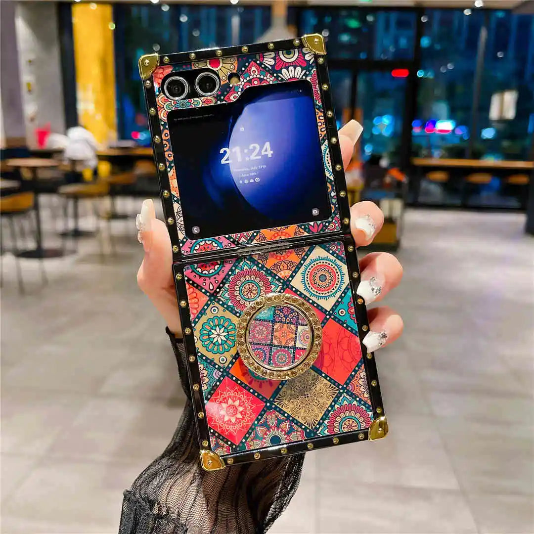 Religion Phone Case with Ring for Galaxy Z Flip 5/6 Religion Phone Case with Ring for Galaxy Z Flip 5/6