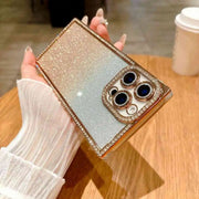 gold glitter iPhone 15 pro max case