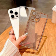 glitter sticker iphone case