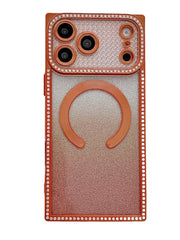 sparkly rectangle magsafe iPhone case