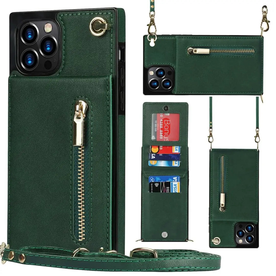 Crossbody iPhone Case with Card Holder