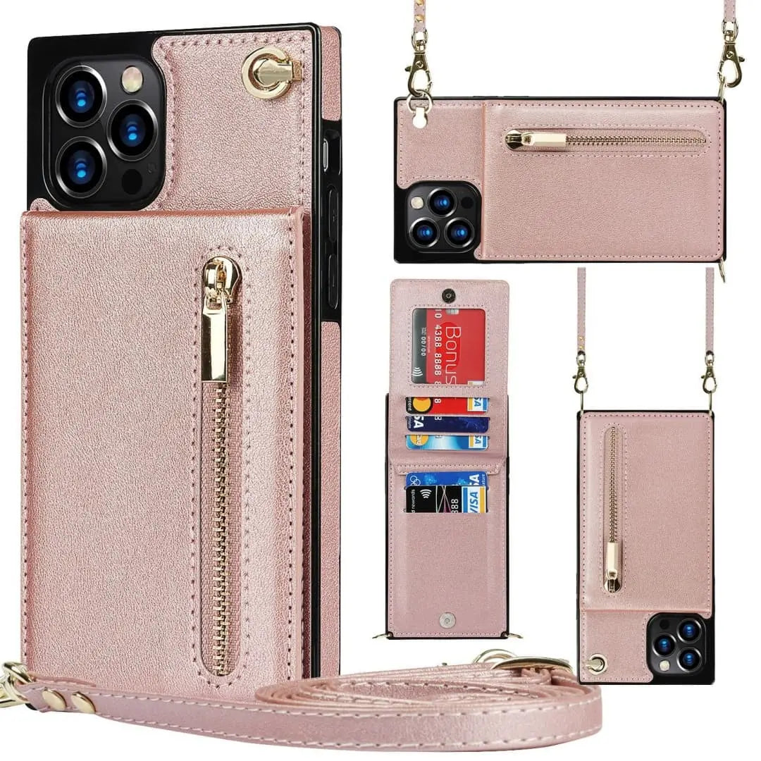 Zipper wallet iPhone case