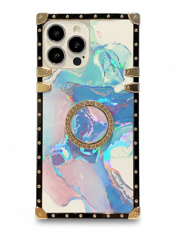 Tie-dye Print iPhone Trunk Case with Ring | Modacases