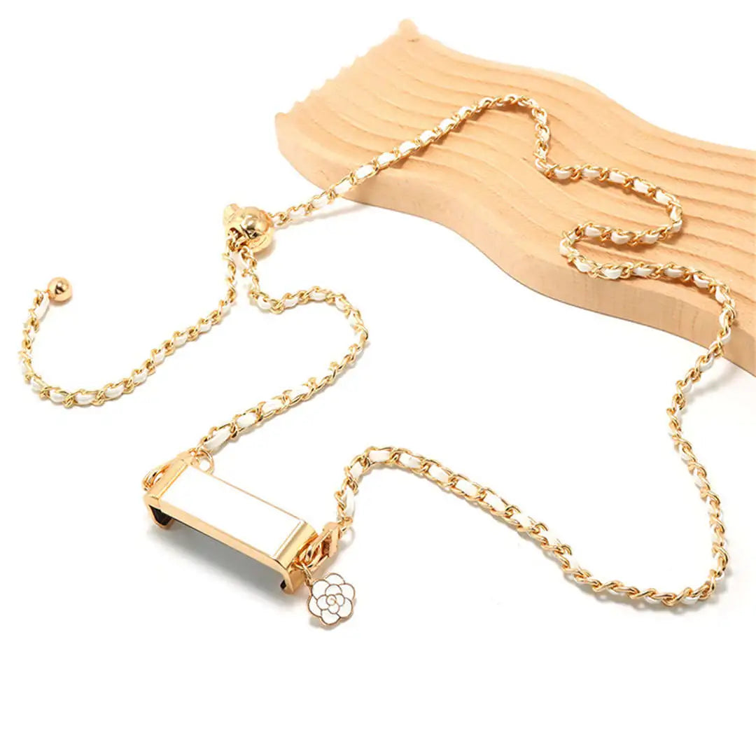 white crossbody phone strap with phone holder