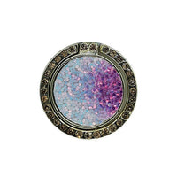 Purple Glitter Flakes Phone Ring