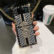 houndstooth samsung z flip phone case