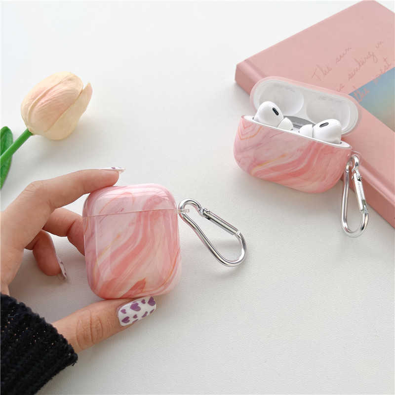 Pink Marble AirPods Pro Case - Main Image